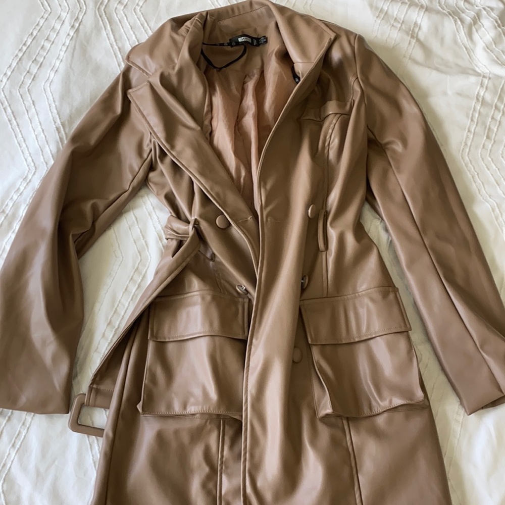 leather trench coat